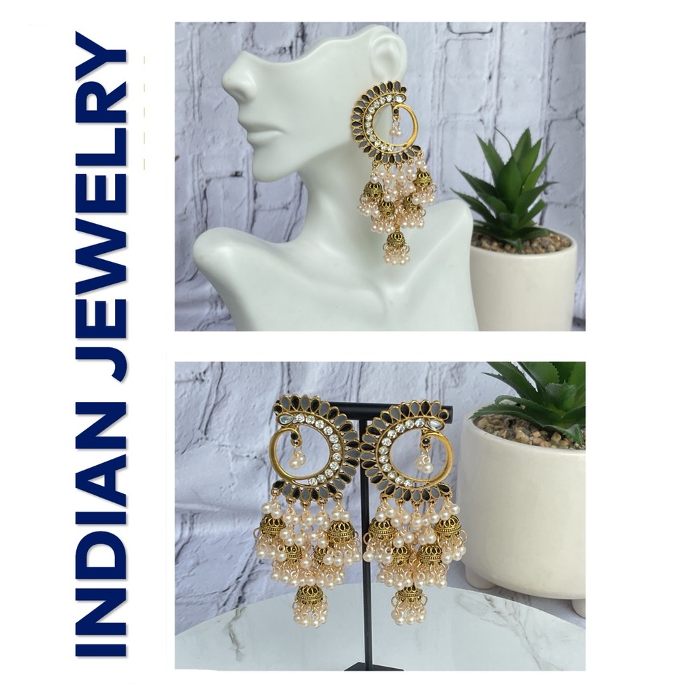 🐘 Indian Tassel Drop Earrings